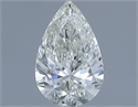 Natural Diamond 0.71 Carats, Pear with  Cut, H Color, VVS2 Clarity and Certified by IGI