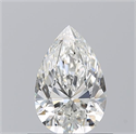 Natural Diamond 0.73 Carats, Pear with  Cut, H Color, VVS1 Clarity and Certified by GIA