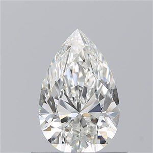 Picture of Natural Diamond 0.73 Carats, Pear with  Cut, H Color, VVS1 Clarity and Certified by GIA