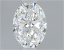 Diamante Natural 0.51 quilates, Ovalado , Color F, claridad SI1 y certificado GIA