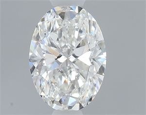 Foto Diamante Natural 0.51 quilates, Ovalado , Color F, claridad SI1 y certificado GIA de