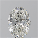 Natural Diamond 0.90 Carats, Oval with  Cut, I Color, VVS2 Clarity and Certified by GIA