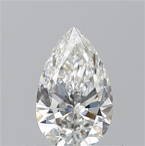 Picture of Natural Diamond 0.50 Carats, Pear with  Cut, H Color, VVS1 Clarity and Certified by GIA