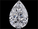 Natural Diamond 3.43 Carats, Pear with  Cut, D Color, IF Clarity and Certified by GIA