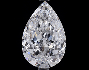 Picture of Natural Diamond 3.43 Carats, Pear with  Cut, D Color, IF Clarity and Certified by GIA