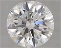 Lab Grown Diamond 2.72 Carats, Round with Excellent Cut, D Color, VVS1 Clarity and Certified by GIA