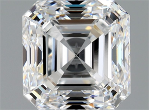 Picture of Natural Diamond 1.70 Carats, Asscher with  Cut, D Color, VS2 Clarity and Certified by GIA