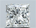 Natural Diamond 0.91 Carats, Princess with  Cut, I Color, VS2 Clarity and Certified by GIA