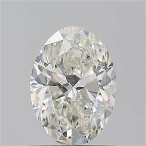 Picture of Natural Diamond 1.01 Carats, Oval with  Cut, J Color, SI2 Clarity and Certified by GIA