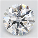 Lab Grown Diamond 3.18 Carats, Round with Ideal Cut, D Color, IF Clarity and Certified by IGI