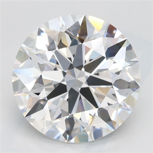 Picture of Lab Grown Diamond 3.18 Carats, Round with Ideal Cut, D Color, IF Clarity and Certified by IGI