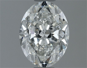 Picture of Natural Diamond 1.00 Carats, Oval with  Cut, G Color, SI1 Clarity and Certified by IGI