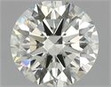 Natural Diamond 1.09 Carats, Round with Excellent Cut, L Color, VVS2 Clarity and Certified by IGI
