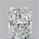 Natural Diamond 0.70 Carats, Radiant with  Cut, I Color, VVS1 Clarity and Certified by GIA