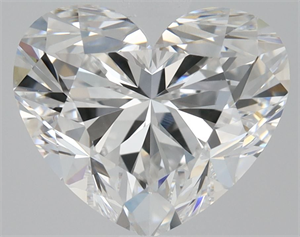 Picture of Natural Diamond 1.70 Carats, Heart with  Cut, E Color, VS1 Clarity and Certified by GIA