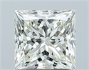 Natural Diamond 1.20 Carats, Princess with  Cut, I Color, VVS1 Clarity and Certified by IGI