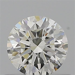 Picture of Natural Diamond 0.51 Carats, Round with Excellent Cut, I Color, VS1 Clarity and Certified by GIA
