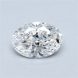 Picture of Natural Diamond 0.52 Carats, Oval with  Cut, D Color, VS2 Clarity and Certified by GIA