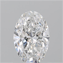 Natural Diamond 0.92 Carats, Oval with  Cut, E Color, SI1 Clarity and Certified by GIA