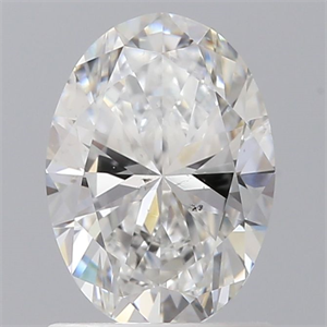 Foto Diamante Natural 1.00 quilates, Ovalado , Color F, claridad SI1 y certificado GIA de