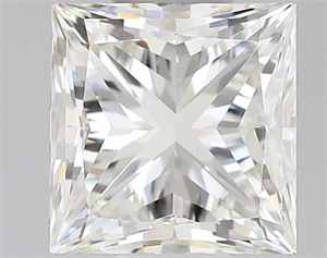 Picture of Natural Diamond 0.51 Carats, Princess with  Cut, J Color, VVS1 Clarity and Certified by GIA