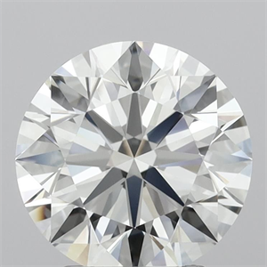 Picture of Natural Diamond 2.59 Carats, Round with Excellent Cut, G Color, IF Clarity and Certified by IGI