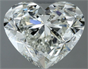 Natural Diamond 1.52 Carats, Heart with  Cut, H Color, IF Clarity and Certified by IGI