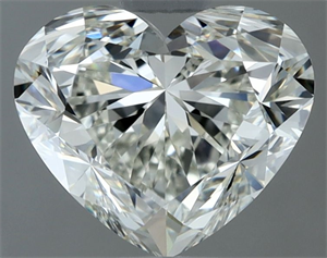 Picture of Natural Diamond 1.52 Carats, Heart with  Cut, H Color, IF Clarity and Certified by IGI