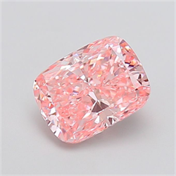 Picture of Lab Grown Diamond 2.56 Carats, CUSHION MODIFIED with  Cut, Fancy Vivid Pink Color, VS1 Clarity and Certified by IGI
