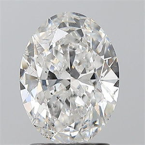 Picture of Natural Diamond 1.70 Carats, Oval with  Cut, F Color, SI2 Clarity and Certified by GIA