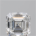 Natural Diamond 0.71 Carats, Asscher with  Cut, G Color, VVS1 Clarity and Certified by GIA