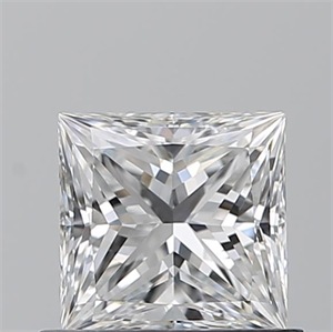 Picture of Natural Diamond 0.71 Carats, Princess with  Cut, E Color, VVS2 Clarity and Certified by GIA
