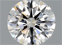 Natural Diamond 0.42 Carats, Round with Excellent Cut, H Color, VVS1 Clarity and Certified by GIA