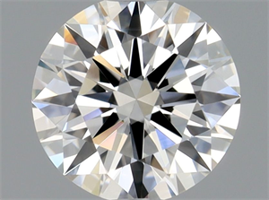 Picture of Natural Diamond 0.42 Carats, Round with Excellent Cut, H Color, VVS1 Clarity and Certified by GIA