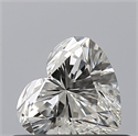 Natural Diamond 0.51 Carats, Heart with  Cut, H Color, VS1 Clarity and Certified by GIA