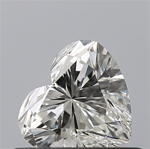 Picture of Natural Diamond 0.51 Carats, Heart with  Cut, H Color, VS1 Clarity and Certified by GIA
