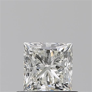 Picture of Natural Diamond 0.61 Carats, Princess with  Cut, J Color, VS2 Clarity and Certified by GIA