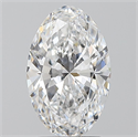 Natural Diamond 2.01 Carats, Oval with  Cut, D Color, VS1 Clarity and Certified by GIA