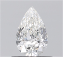 Natural Diamond 0.53 Carats, Pear with  Cut, G Color, VVS1 Clarity and Certified by IGI