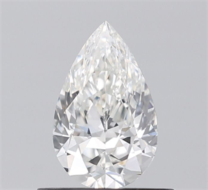 Picture of Natural Diamond 0.53 Carats, Pear with  Cut, G Color, VVS1 Clarity and Certified by IGI
