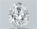 Natural Diamond 1.01 Carats, Oval with  Cut, E Color, VS2 Clarity and Certified by GIA