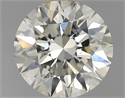Natural Diamond 0.70 Carats, Round with Excellent Cut, J Color, SI2 Clarity and Certified by GIA