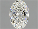 Natural Diamond 1.01 Carats, Oval with  Cut, G Color, SI1 Clarity and Certified by GIA