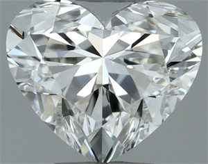 Picture of Natural Diamond 0.51 Carats, Heart with  Cut, I Color, VS1 Clarity and Certified by GIA