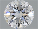 Natural Diamond 0.70 Carats, Round with Excellent Cut, D Color, VS2 Clarity and Certified by GIA