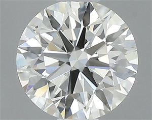 Picture of Natural Diamond 0.51 Carats, Round with Excellent Cut, H Color, VS2 Clarity and Certified by IGI
