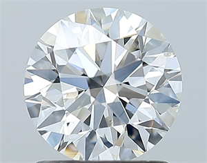 Picture of Natural Diamond 1.21 Carats, Round with Excellent Cut, F Color, SI2 Clarity and Certified by GIA