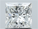 Natural Diamond 1.01 Carats, Princess with  Cut, G Color, SI1 Clarity and Certified by GIA