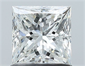 Natural Diamond 1.01 Carats, Princess with  Cut, G Color, SI1 Clarity and Certified by GIA