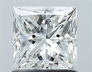 Picture of Natural Diamond 1.01 Carats, Princess with  Cut, G Color, SI1 Clarity and Certified by GIA